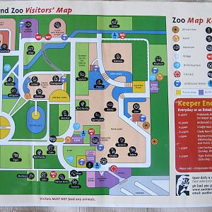Auckland Zoo Map 2001