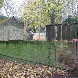 Sewerby Zoo, New hardstanding and shelter under construction 16th November