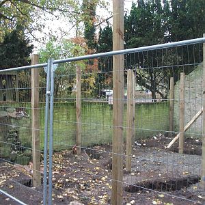 Sewerby Zoo, New hardstanding and shelter under construction 16th November