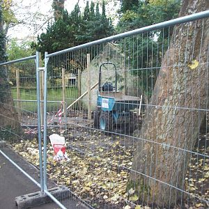 Sewerby Zoo, New hardstanding and shelter under construction 16th November