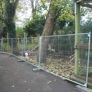 Sewerby Zoo, New hardstanding and shelter under construction 16th November