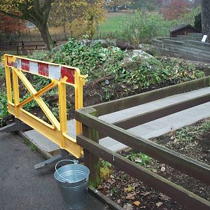 Sewerby Zoo, New Guinea Pig exhibit under construction 16th November 2012