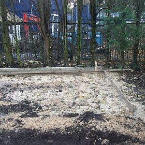 Sewerby Zoo, New hardstanding and shelter under construction 23rd November