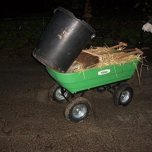 Sewerby Zoo, new zoo cart in action 24th November 2012