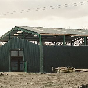 Giraffe House under construction winter opening 2005/06