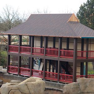 Expanded elephant enclosure at Allwetterzoo