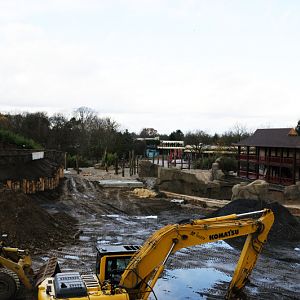 Expanded elephant enclosure at Allwetterzoo