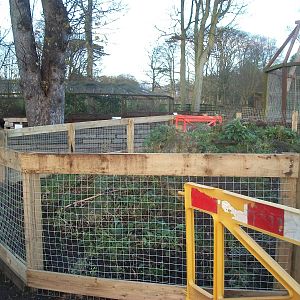 Sewerby Zoo, new Guinea Pig exhibit under construction 30th November 2012