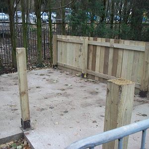 Sewerby Zoo, new hardstanding under construction 9th December 2012