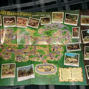 Catskill Game Farm 1960s Map