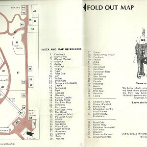 Key to map from 1972 guidebook