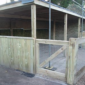Sewerby Zoo, new hardstanding and shelter almost complete 13th December 201