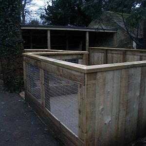 Sewerby Zoo, completed fencing 22nd December 2012