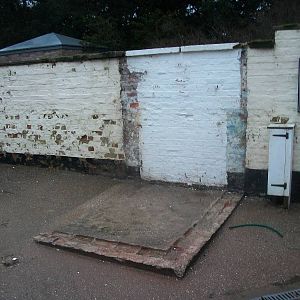 Sewerby Zoo, the yard is bare! 22nd December 2012
