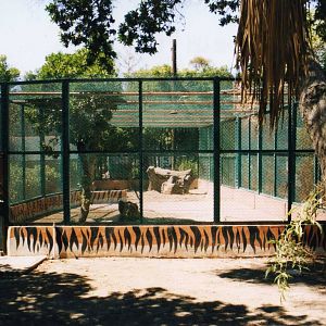 Tiger cage from the side