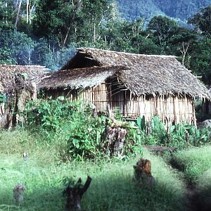 Munbil huts - Munbil, West Sepik, PNG