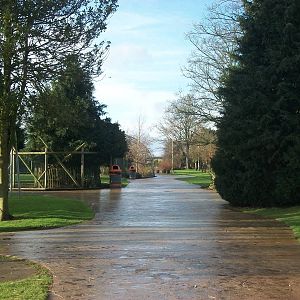 Looking along the path past the Australian fauna paddocks 4th January 2013