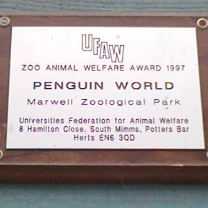 1997 UFAW award for the original Penguin enclosure