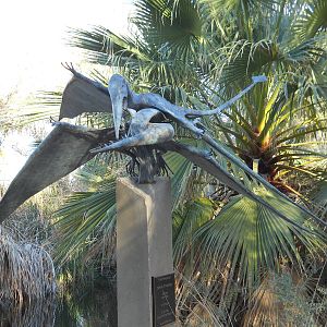 Pterodactyl statue