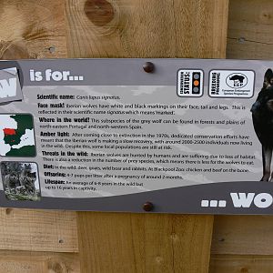 Signage Example at Blackpool Zoo, 09/12/12