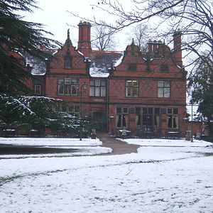 View of Oakfield House in the snow