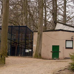 Chimpanzee exhibit at Lübeck (now closed)