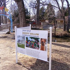 Sign for future Sheepy Hollow Children's Zoo