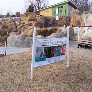 Sign for future Wild Islands section