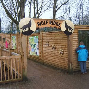 View of the Iberian Wolf walk way