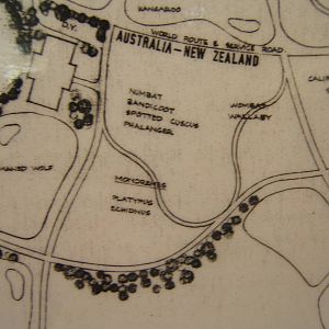 View of the Australia zone from original master plan