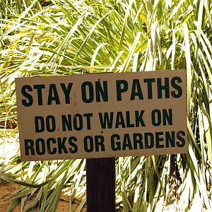 Walkthrough aviary signage