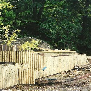 Ongoing refurbishment of old Bear Pit 21st October 1998