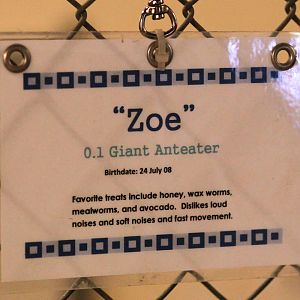 sign inside anteater nighthouse