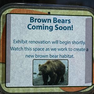 exhibit renovation sign