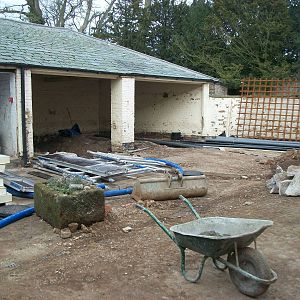 Sewerby Zoo, former zoo yard 24th February 2013