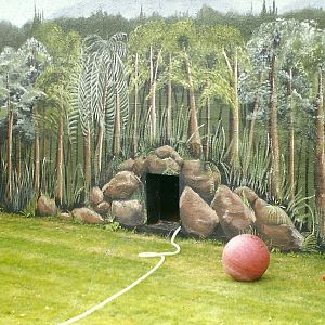 Refurbished Chimpanzee exhibit 8th August 1998