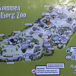 Aalborg Zoo - Zoo map