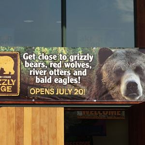 Grizzly Ridge Sign Over Main Entrance