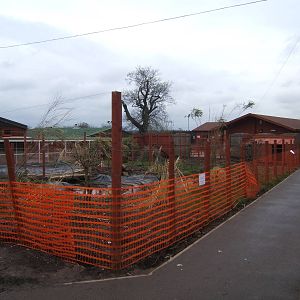 New Waterfowl and Crane Aviary under construction