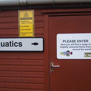 View of the entrance to the Aquarium