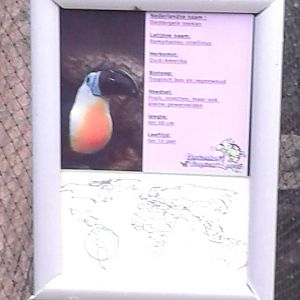 example of sign at Berkenhof's Tropical Zoo