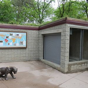 Asian Forest - Amur Leopard Exhibit Bedroom Viewing Area