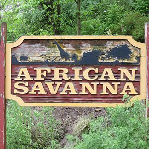 African Savanna - Entry Sign