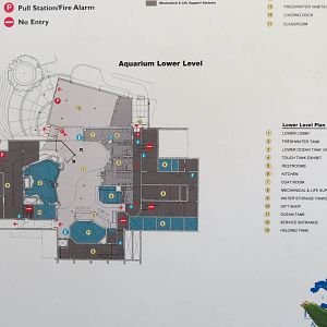 PPG Aquarium - Lower Level Floorplan Sign