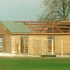 Africa paddock house under construction 1st April 2000
