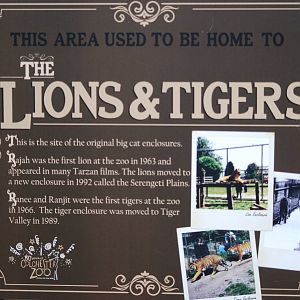 Zoo history sign