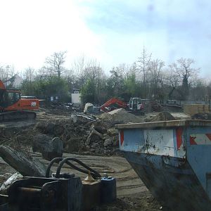 Chimp Exhibit Construction at Hannover, 23/03/13