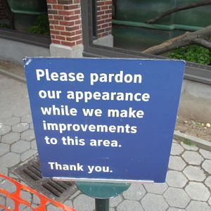 Renovation Sign