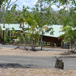 View of the Entrance Building from the carpark