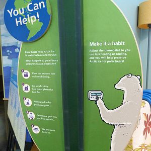 KidZoo U: Polar Bear Energy Conserve Sign
